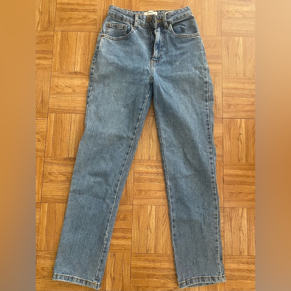 Cotton On Blue Straight Leg Jeans